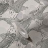 As Creation|Papier Peint oriental avec carpes japonaises en tons de gris|Papier Peint