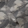 As Creation|Papier Peint moderne japonais poissons et fleurs orientales|Papier Peint