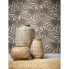 As Creation|Wallpaper exotic plant leaves with metallic details|Wallpaper