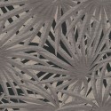 As Creation|Wallpaper with a leafy gray and metallic floral pattern|Wallpaper
