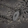 As Creation|Tapete mit blumigem, grauem und metallisiertem Blattmuster|Tapeten