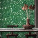 As Creation|Wallpaper green tropical plants, metallic effect|Wallpaper