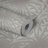 As Creation|Wallpaper tropical leaves metallic gray and beige|Wallpaper