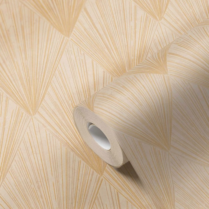 As Creation|Tapete moderne florale beige metallisch|Tapeten