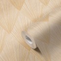As Creation|Papel Pintado floral moderno beige metalizado|Papel Pintado