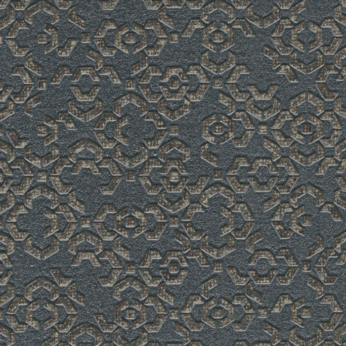 As Creation|Papier Peint ethnique arabesque gris métallisé|Papier Peint