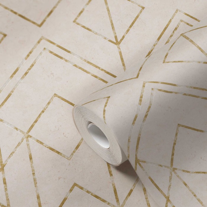 As Creation|Tapete moderne geometrische Formen beige|Tapeten