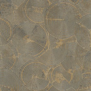 Caselio|Papier peint moderne pour chambre, vert et doré métallisé|Papier Peint