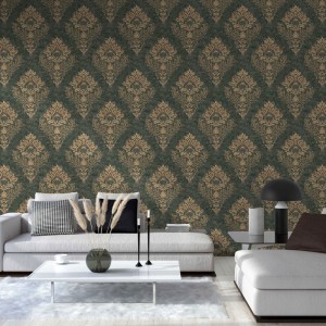 Marburg|Wallpaper damask style in beige and gold|Damask 2