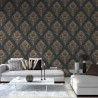 As Creation|Tapete blaue opulente Damastmotive|Damast