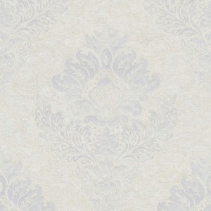 As Creation|Tapete Medaillons im orangefarbenen und oxidierten Damaststil|Damast