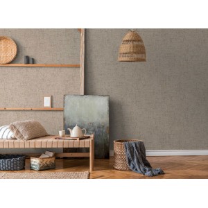 Papeldecor|Tapete geometrischer Beton-Effekt in Weiß und Silber|Tapeten 2