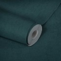 As Creation|Papier Peint bleu tirant sur le vert uni effet mur|Papier Peint