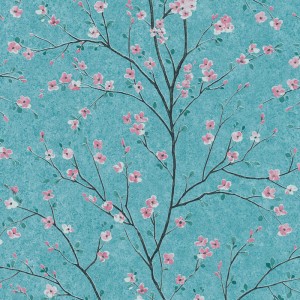 Papeldecor|Papel pintado azul verdoso efecto mimbre trenzado|Papel Pintado