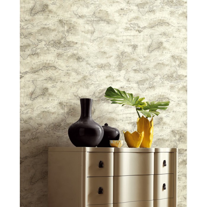 Papel pintado mapa vintage -  343022