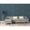 Papeldecor|Papier Peint baroque ornemental bleu|Papier Peint