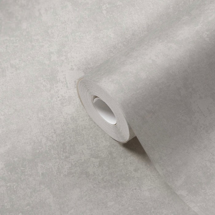 Papeldecor|Tapete in Zementgrau mit Wandtextur|Tapeten