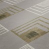 Papeldecor|Papier Peint moderne, losanges gris et doré métallisé|Papier Peint