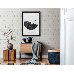Borastapeter|Wallpaper light grey narrow striped Art Deco|Art Deco 2