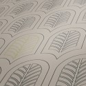 Papeldecor|Tapete geometrisches Art-Deco-Design in Beige|Tapeten