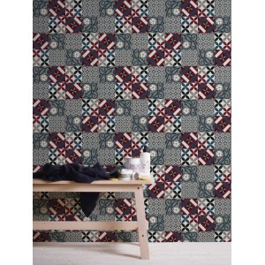 Rasch|Papel pintado floral briznas acuarela violeta|Papel Pintado 2