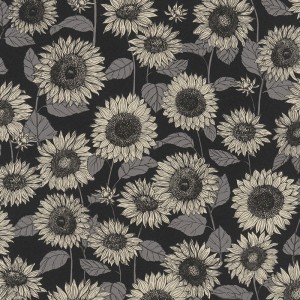 Rasch|Papier peint fleuri Boho gris clair|Floral