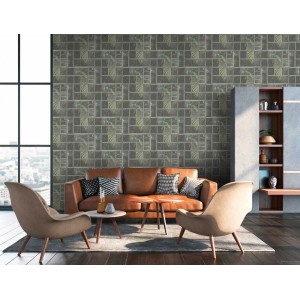 Casadeco|Japanese style floral wallpaper with bluish gray magnolias|Floral 2