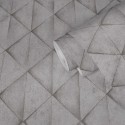 Papeldecor|Wallpaper concrete 3D effect square shape|Wallpaper