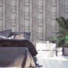 Papeldecor|Tapete im Vintage-Metalleffekt mit blauen Nieten|Tapeten