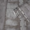 Papeldecor|Tapete im Vintage-Metalleffekt mit blauen Nieten|Tapeten