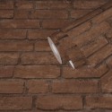 Papeldecor|Wallpaper brown exposed brick|Brick Imitation