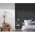 Papeldecor|Papier Peint brique noire apparente|Imitation Brique