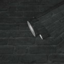 Papeldecor|Papier Peint brique noire apparente|Imitation Brique