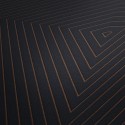 Papeldecor|Moderner metallischer Tapete in Schwarz und Kupfer|Tapeten