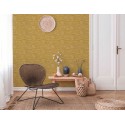 Papeldecor|Modern mustard yellow Wallpaper with a crumpled effect|Wallpaper