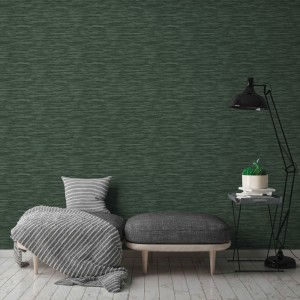 Papeldecor|Wallpaper turquoise raffia mat fabric|Wallpaper 2