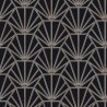 Papeldecor|Tapete Art Deco mit kupferfarbenen metallischen Motiven|Tapeten