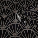 Papeldecor|Tapete Art Deco mit kupferfarbenen metallischen Motiven|Tapeten
