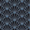 Papeldecor|Papier Peint Art déco bleu et noir métallisé|Papier Peint