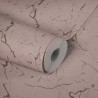 Papeldecor|Papier Peint effet mur rose avec des détails métallisés|Papier Peint