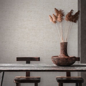 Casamance|Wallpaper natural fibers khaki green wicker effect|Raffia Imitation 2