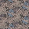 Papeldecor|Wallpaper Japanese pond with carp and water lilies|Wallpaper