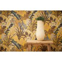 Papeldecor|Tapete gelb floral im ethnischen Stil|Tapeten