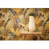 Papeldecor|Tapete gelb floral im ethnischen Stil|Tapeten