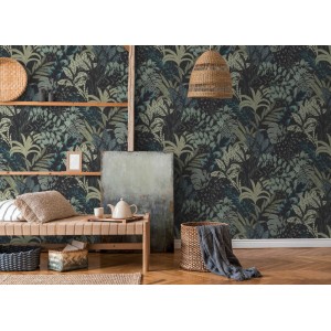 Architects Paper|Papier peint floral style nordique fond marron|Floral 2
