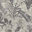 Papeldecor|Wallpaper modern ethnic floral in gray beige tones|Wallpaper