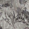 Papeldecor|Papel Pintado étnico floral moderno tonos grises beige|Papel Pintado