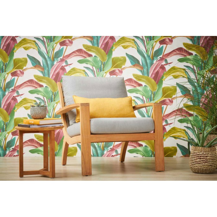 Papel Pintado floral con grandes hojas de calas multicolor -  221-1617