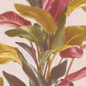 Papeldecor|Papier Peint floral multicolore avec de grandes feuilles de calla|Papier Peint