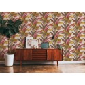 Papeldecor|Papier Peint floral multicolore avec de grandes feuilles de calla|Papier Peint